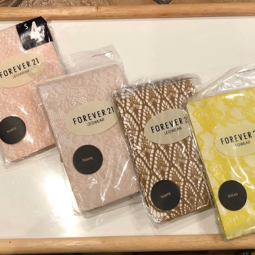Forever 21 Lace Tights/Socks Bundle
